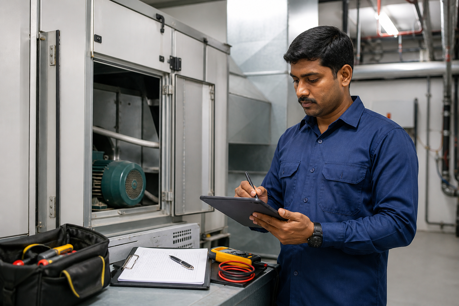 Indian HVAC reporting and monitoring