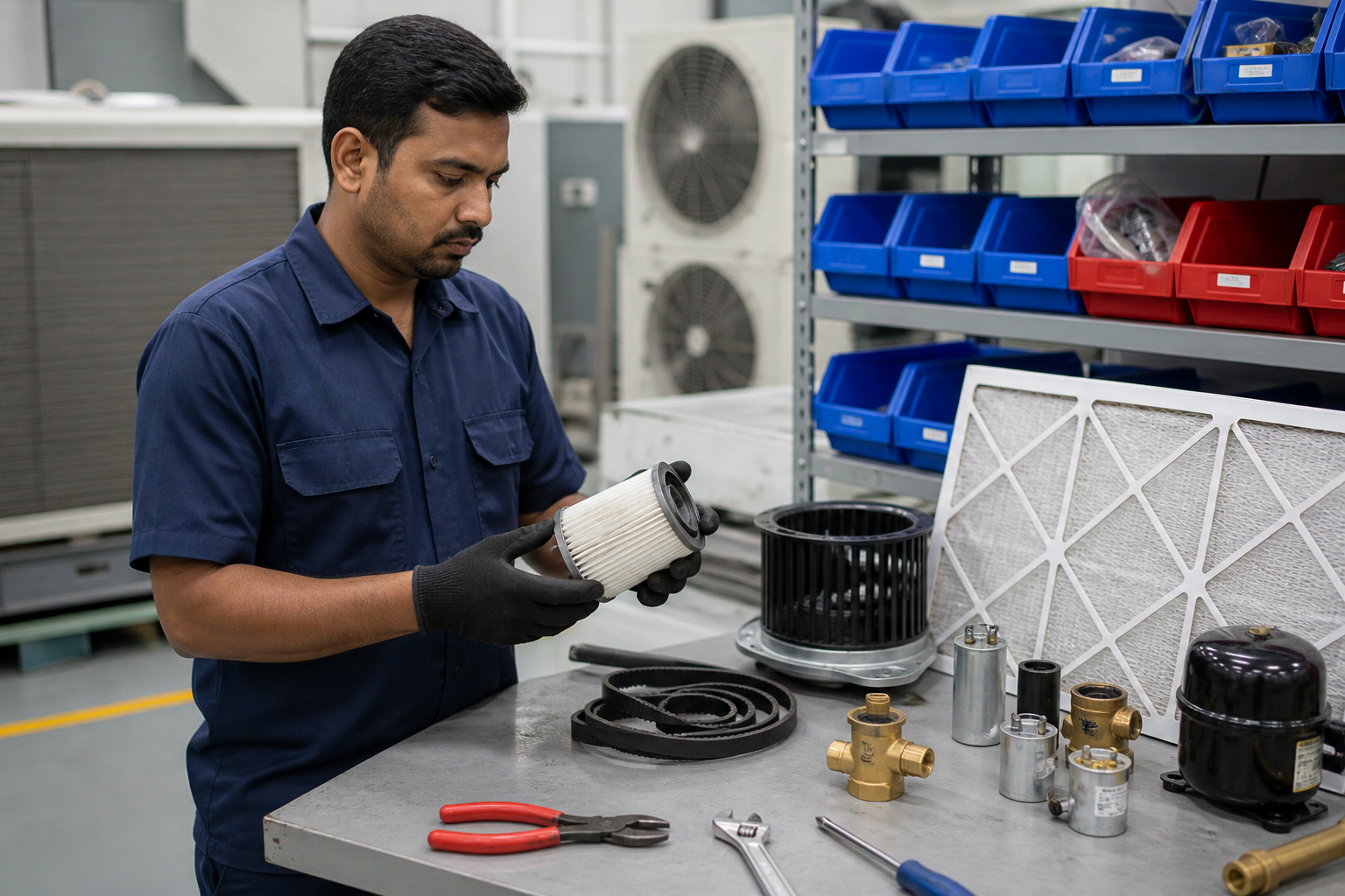 Indian HVAC spare parts support